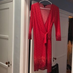 BCBG wrap dress, size M
